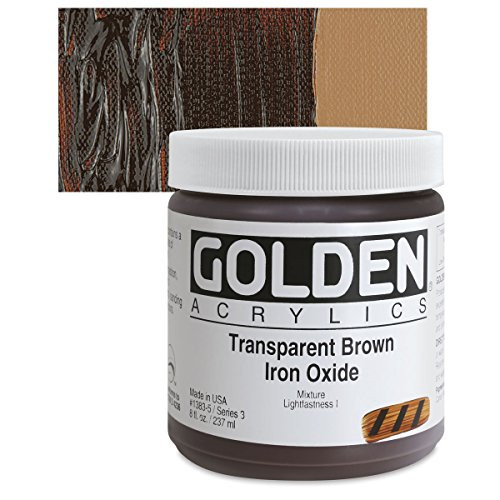Golden Heavy Body Acrylic - Transparent Brown Iron Oxide 8oz jar