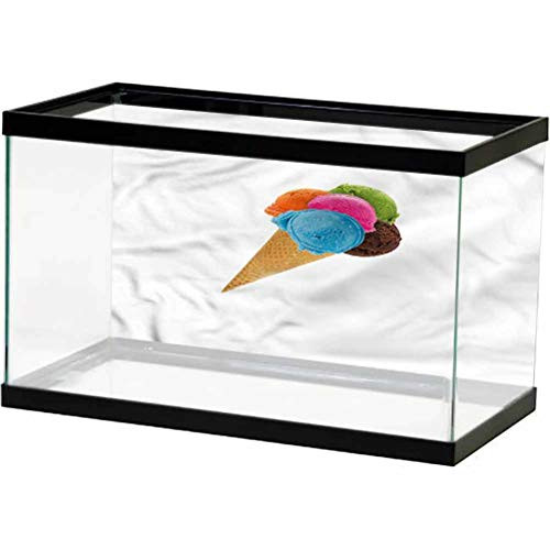 ScottDecor Ice Cream Aquarium Background Realistic Various Flavor Paper Cling L24 X H24 Inch ScottDecor Ice Cream Aquarium Background Realistic Various Flavor Paper Cling L24 X H24 Inch