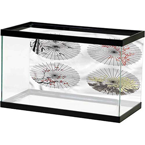 ScottDecor Japanese Seabed World Backdrop Cherry Blossom and Bamboo Decals Poster L24 X H24 Inch ScottDecor Japanese Seabed World Backdrop Cherry Blossom and Bamboo Decals Poster L24 X H24 Inch