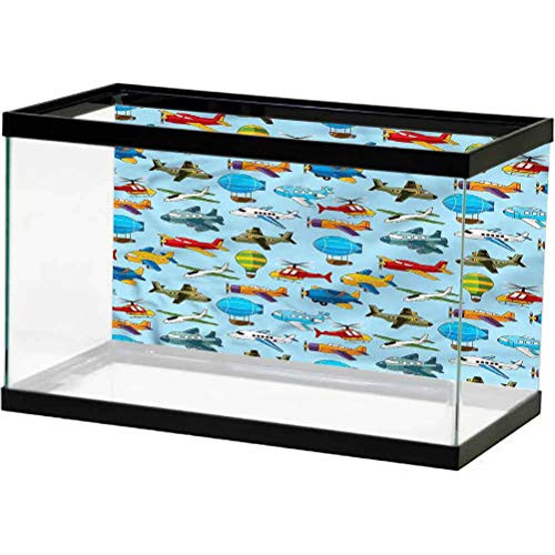 ScottDecor Kids Aquarium Poster Children Transporation Toys Underwater World Backdrop Aquarium Corals Photography L24 X H24 Inch