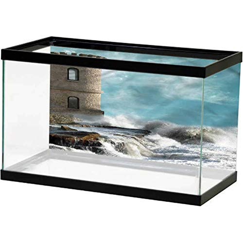 ScottDecor Medieval Terrarium Background, Old Tower by The Ocean Undersea World L24 X H24 Inch ScottDecor Medieval Terrarium Background, Old Tower by The Ocean Undersea World L24 X H24 Inch