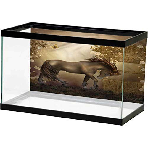 ScottDecor Mystic Aquarium 3D Backdrops Horse in Rose Garden Well Paper Cling L24 X H24 Inch ScottDecor Mystic Aquarium 3D Backdrops Horse in Rose Garden Well Paper Cling L24 X H24 Inch