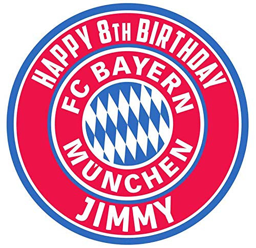 FC Bayern Munich Round Personalized Edible Cake Image Cake Topper Decoration - 9inch  Inches Circle