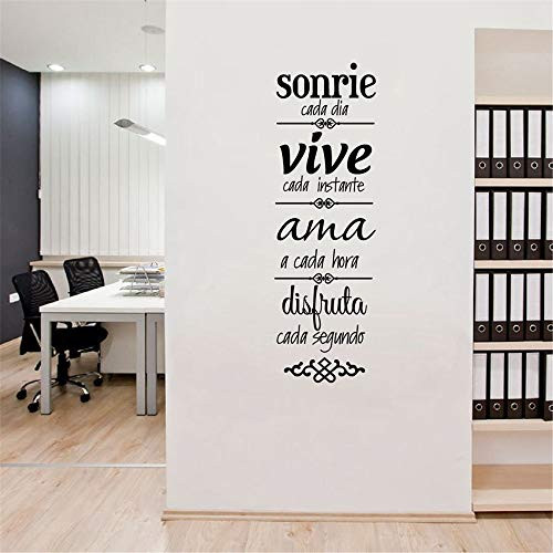 Wall Art Decal Sticker Words Wall Saying Words Removable Mural Spanish House Rules Wall Sticker Home Decoration, Spanish Version Normas De Casa Vinilos Decorativos