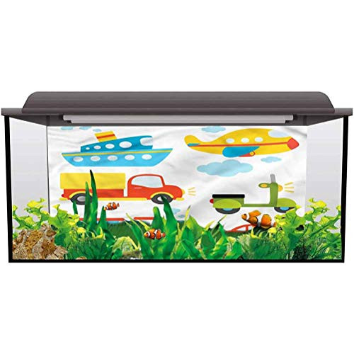 bybyhome Aquarium Wallpaper Background Boys,Transportation Kids Theme 3D Double-Sided Adhesive Wallpaper L24 X H24 Inch bybyhome Aquarium Wallpaper Background Boys,Transportation Kids Theme 3D Double-Sided Adhesive Wallpaper L24 X H24 Inch
