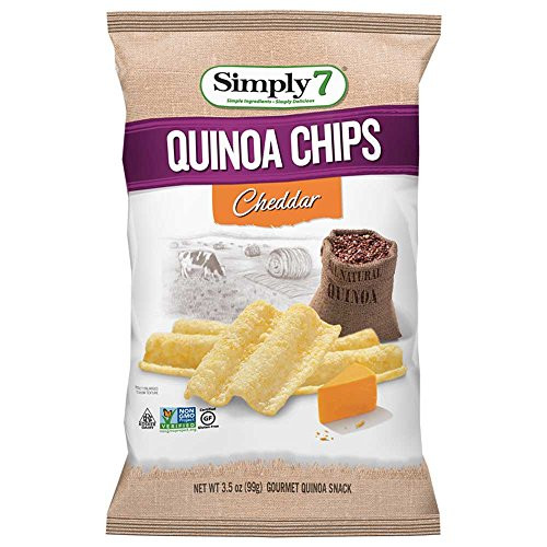 Simply 7 Cheddar Quinoa Chips, 3.5 Ounce -- 6 per case.