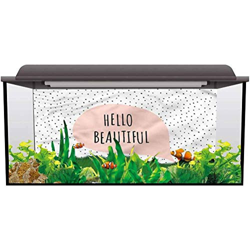 ScottDecor Underwater World Backdrop Hello,Romantic Message Pastel Multiple Sizes L30 X H18 Inch ScottDecor Underwater World Backdrop Hello,Romantic Message Pastel Multiple Sizes L30 X H18 Inch