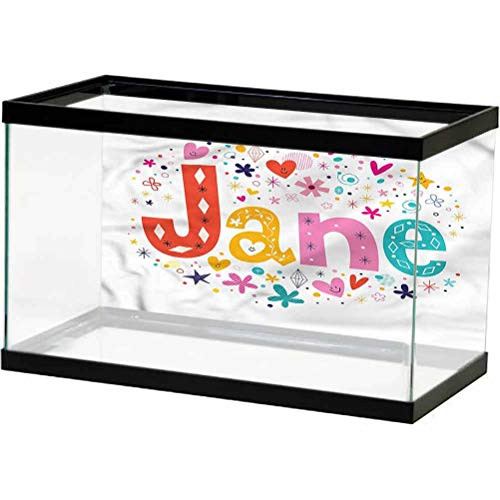 ScottDecor Jane Underwater World Backdrop Cartoon Festive Design Decals Poster L30 X H12 Inch