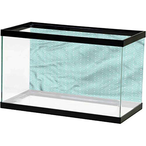 ScottDecor Modern Aquarium Decor Backgrounds Circular Minimalist Design 3D Double-Sided Adhesive Wallpaper L30 X H12 Inch