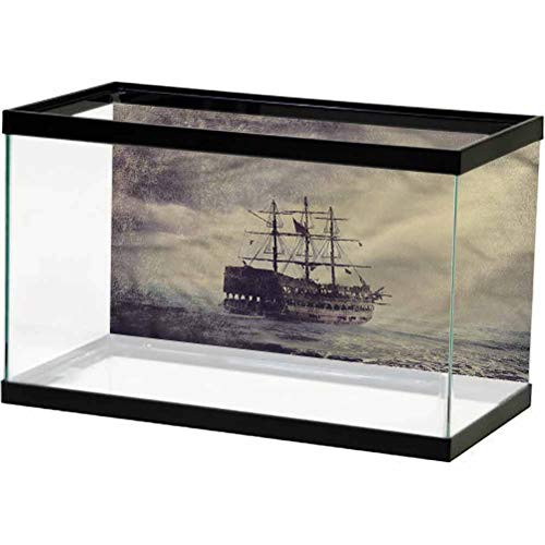 Nautical Underwater World Backdrop Old Pirate Ship in Sea Underwater Backdrop Image Decor L30 X H18 Inch Nautical Underwater World Backdrop Old Pirate Ship in Sea Underwater Backdrop Image Decor L30 X H18 Inch