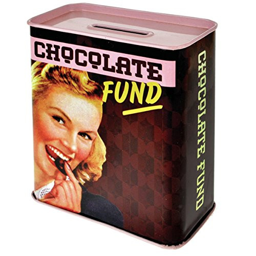 Unbekannt Klang und Kleid MT7515 Chocolate Fund Metal Money Box. Colour Brown. Size 9 cm x 4.5 cm x 11.5 cm.