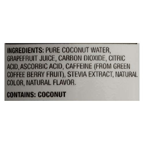 C2o Pure Coconut Water - Coconut Water Spk Grapefruit Fizz - Case of 12-10.8 Fz