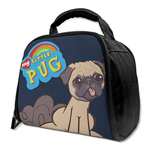 My Little Pony My Little Pug Parody Reusable Insulation Bags Picnic Lunch Box For Adult And Kids, Lunch Cooler For Office Work