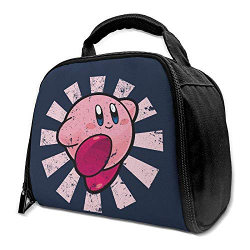 Kirby Retro Japanese Reusable Insulation Bags Picnic Lunch Box For Adult And Kids, Lunch Cooler For Office Work