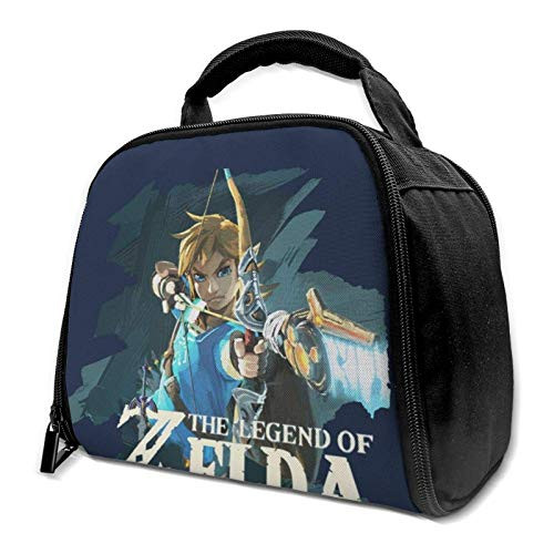 Zelda Breath Of The Wild Link Bow And Arrow Reusable Insulation Bags Picnic Lunch Box For Adult And Kids, Lunch Cooler For Office Work