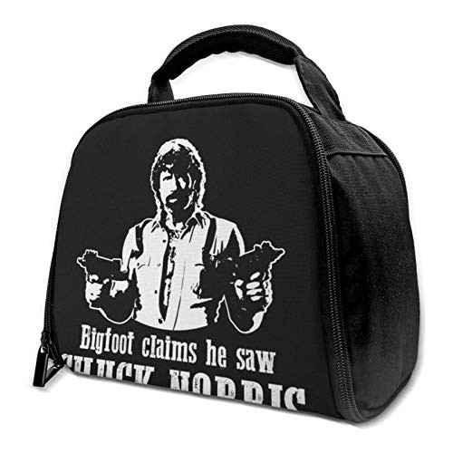 Bigfoot Claims He Saw Chuck Norris Reusable Insulation Bags Picnic Lunch Box For Adult And Kids, Lunch Cooler For Office Work