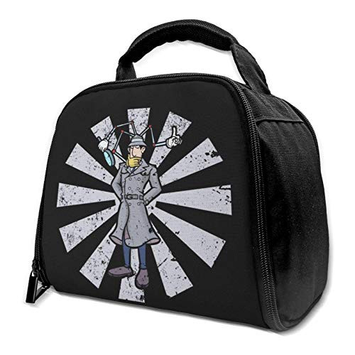 Inspector Gadget Retro Japanese Reusable Insulation Bags Picnic Lunch Box For Adult And Kids, Lunch Cooler For Office Work