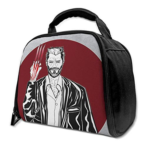Wol-Verine Old Man Logan Reusable Insulation Bags Picnic Lunch Box For Adult And Kids, Lunch Cooler For Office Work