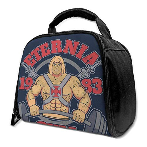 He Man Eternia Gym Reusable Insulation Bags Picnic Lunch Box For Adult And Kids, Lunch Cooler For Office Work