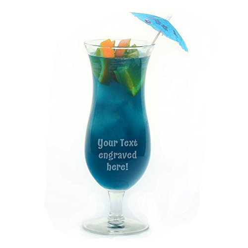Personalized Hurricane Glass Engraved with Your Custom Text
