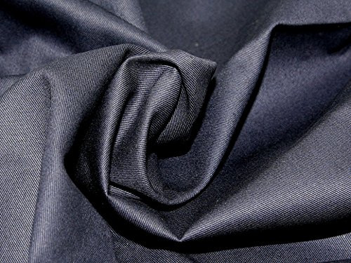 Minerva Crafts Heavy Weight Cotton Drill Dress Fabric Navy Blue - per metre