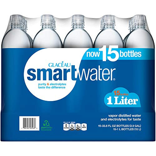 Glaceau smartwater 1 L bottles, 15 pk. Glaceau smartwater 1 L bottles, 15 pk.
