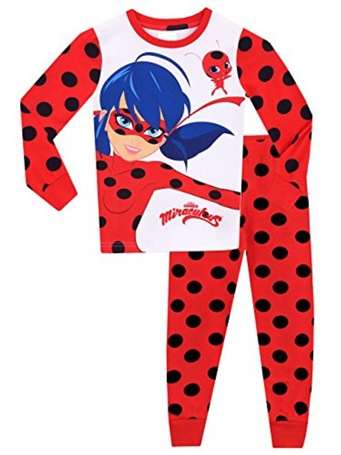 Miraculous Ladybug Girls' Lady Bug Pajamas 6, Multicolored, Size 6
