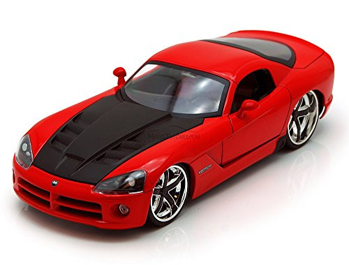 Jada Dodge Viper SRT10, Red Toys Bigtime Muscle 91804 - 1/24 Scale Diecast Model Toy Car, but NO Box