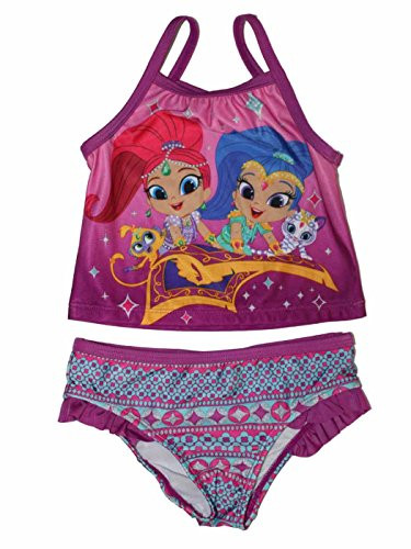 Shimmer and Shine Little Girls Tankini Set 2T-5T 3T