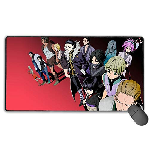 Hunter X Hunter-Phantom Troupe Non-Slip Mouse Pad Rectangle Rubber Gaming Mouse Pad Anime Mouse Pad 30x15.7 Inch75x40 cm