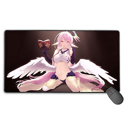 No Game No Life-Jibril Non-Slip Mouse Pad Rectangle Rubber Gaming Mouse Pad Anime Mouse Pad 30x15.7 Inch75x40 cm