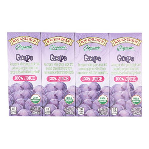 R W Knudsen Organic Grape Juice, 6.75 Fluid Ounce - 28 per case.