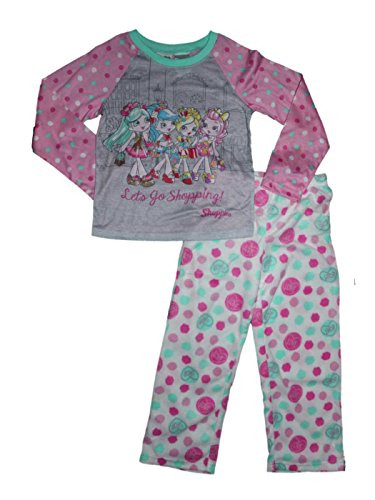 Shopkins Shoppies Girls Pajamas 4-16 S 6/6x Pink