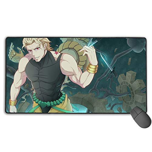 JoJo's Bizarre Adventure-Dio Brando Non-Slip Mouse Pad Rectangle Rubber Anime Mouse Pad Gaming Mouse Pad 30x15.7 Inch75x40 cm