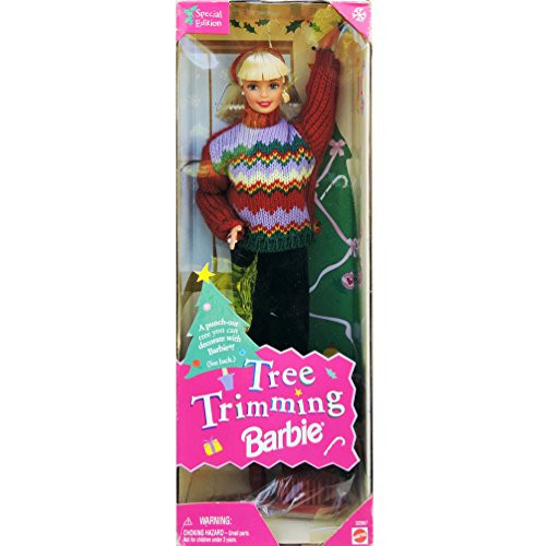 Barbie 1 X Christmas Tree Trimming Doll - Holiday Special Edition 1998