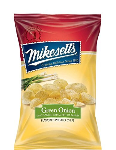 Mikesell's 9.5 oz. Green Onion Potato Chips - 1 case of 6 bags