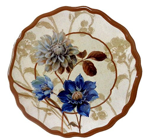 6 Blue Note Melamine Hors D' Oeuvre Plates