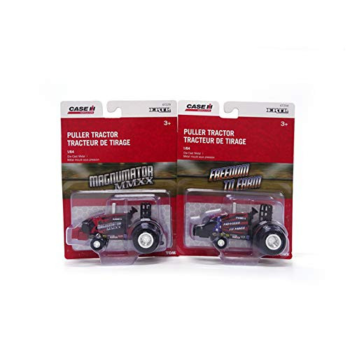 Case IH 164 Scale Puller Tractors Assortment MAGNUMATOR  and  Freedom to Farm