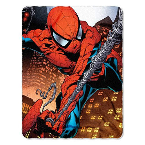 Marvel Spider-Man, Web Swing Fleece Throw Blanket, 45" x 60"