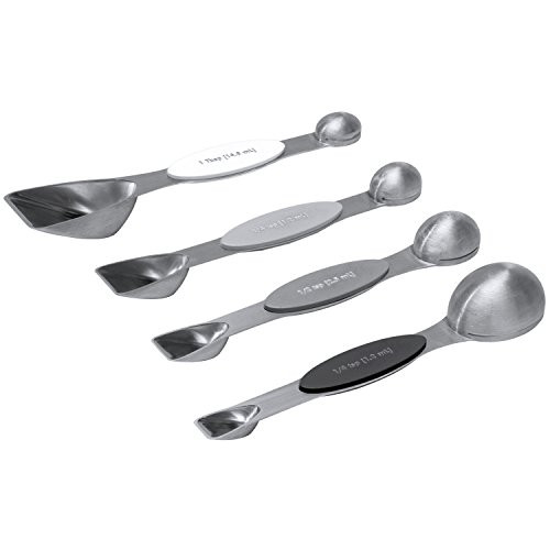 Amco Measuring Spoons, Silver
