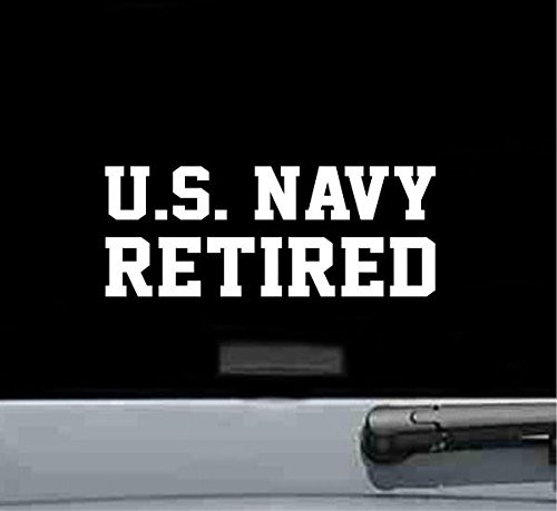JS Artworks U.S. Navy Retired Vinyl Decal Sticker