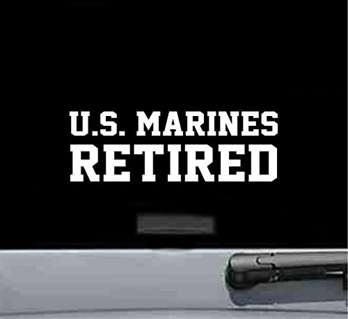 U.S. marines retired vinyl decal sticker