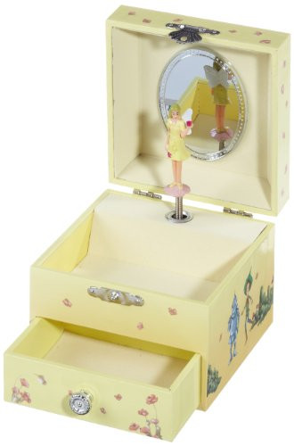 MusicBox Kingdom Jewelry Box with Drawers with "The Magician of Oz" Melody by Opening The Lid a Fairy Turns to a Well Known Melody Decorative Item