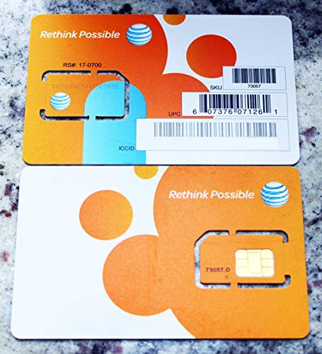 AT and T Wireless Newest 3G   4G   LTE Sim Card - Postpaid  Go Phone Prepaid - SKU 73057 ATT Sim