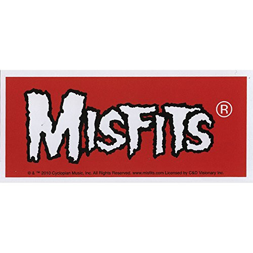 C and D Visionary Misfits Logo On Red Sticker -S-7214-