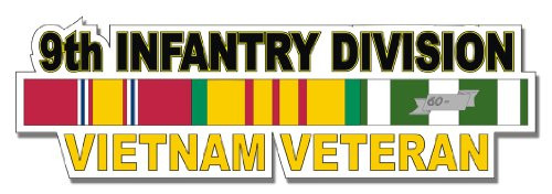 Military Vet Shop U.S. Army 9th Infantry Division Vietnam Veteran Window Strip Window Bumper Sticker Decal 3.8inch Military Vet Shop U.S. Army 9th Infantry Division Vietnam Veteran Window Strip Window Bumper Sticker Decal 3.8inch