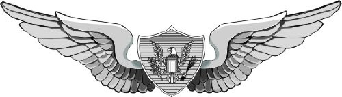 Military Vet Shop U.S. Army Aircrew Wings Window Window Bumper Sticker Decal 3.8inch