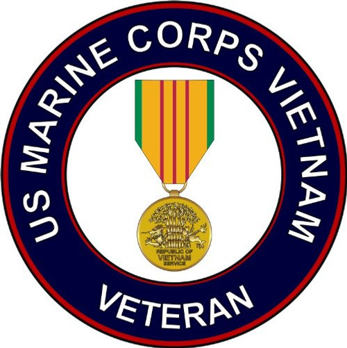 Military Vet Shop U.S. Marine Corps Vietnam Veteran Medal Window Bumper Sticker Decal 3.8inch Military Vet Shop U.S. Marine Corps Vietnam Veteran Medal Window Bumper Sticker Decal 3.8inch