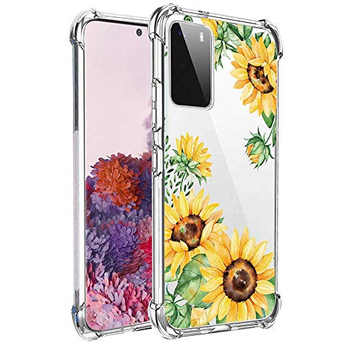 FollmeAir for Galaxy S20 FE 5G Case  Galaxy S20 Fan Edition Case S20 Lite Case Slim Flexible TPU Bumper Shockproof Soft Silicone Case Cover Fit for Samsung Galaxy S20 FE 5G -Sunflower Yellow-