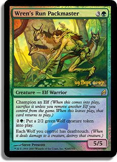 Magic The Gathering - Wren39 s Run Packmaster -244 301- - Prerelease  and  Release Promos - Foil